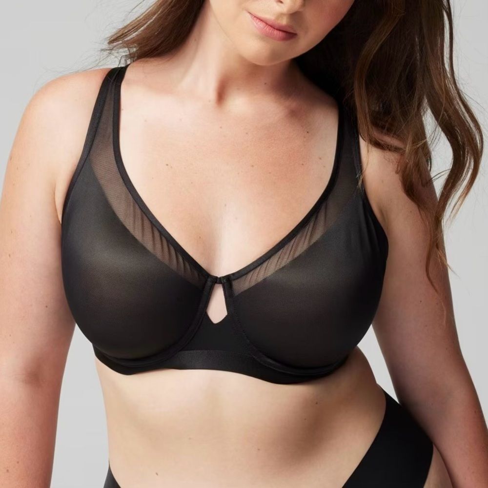 Soma Unbelievable Lift black scoop balconette bra women’s size 34DD